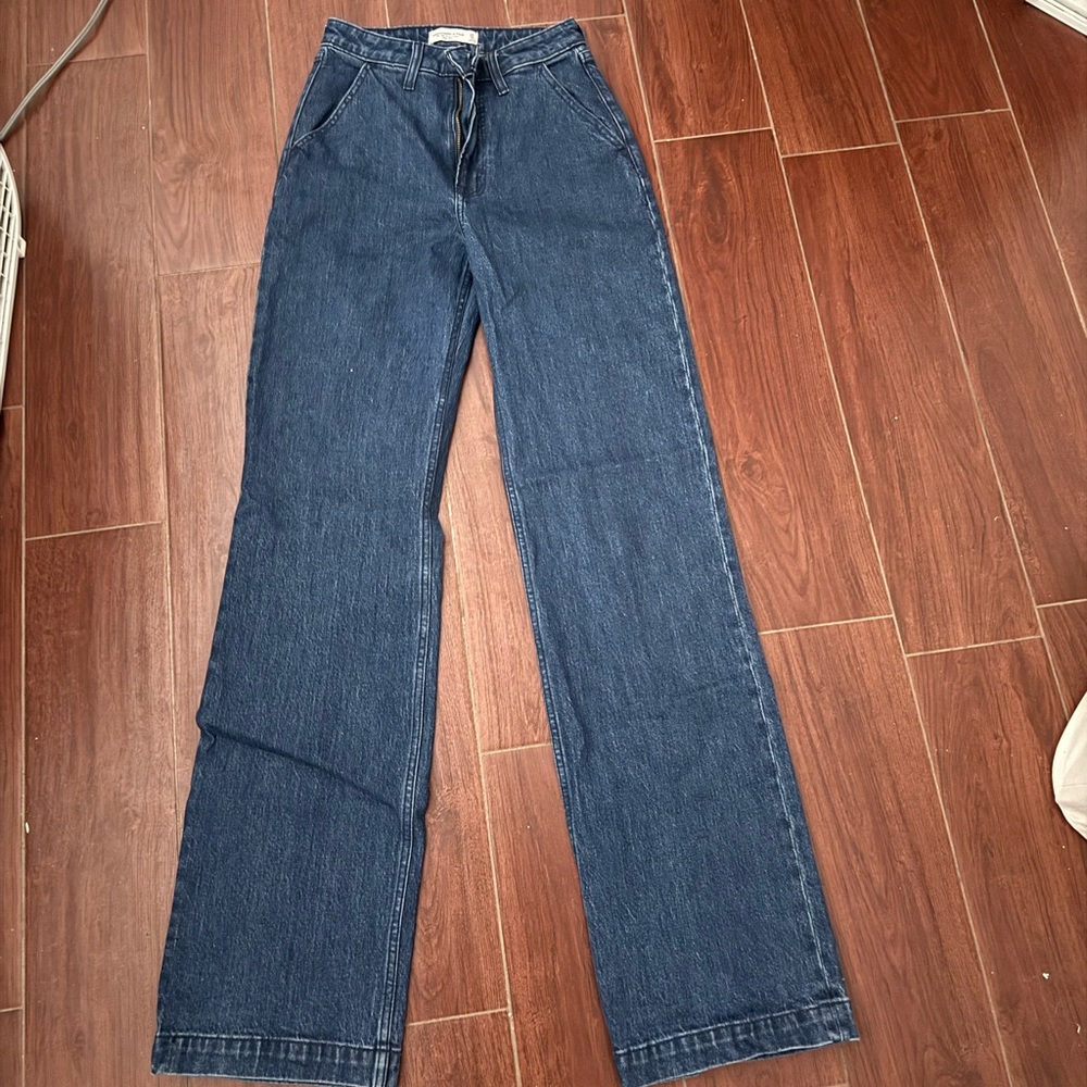 Abercrombie & Fitch Dark Blue Flare Jeans